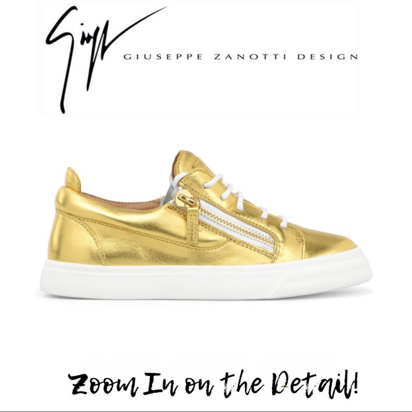 Giuseppe Zanotti Shoes - GIUSEPPE ZANOTTI Golden Sneakers - NEW